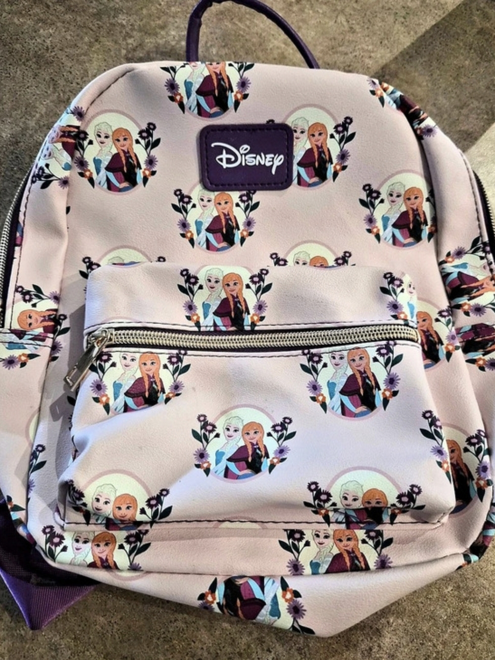 Disney Frozen Backpack Pink Purple Like New